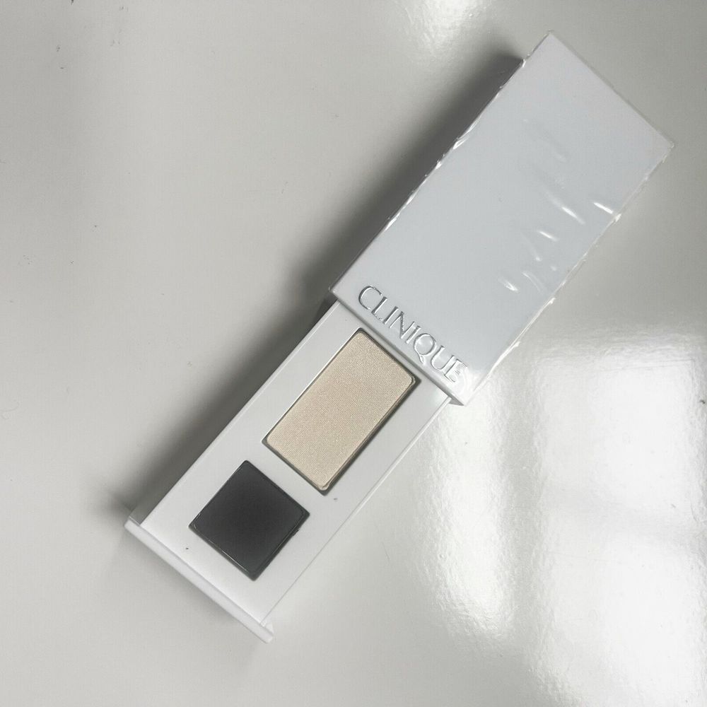 CLINIQUE All About Eye Shadow Duo MINI 4X Bone/ CX Grey Matters Limited Edition